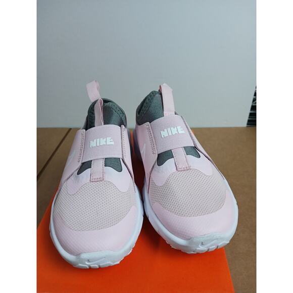 USED Nike Girl's Flex Runner 2 Pink Foam/White/Pewter/Photo Blue 11 Little Kid M - Picture 2 of 4